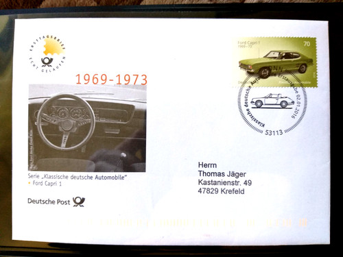 Brd 2016 fdc automobile - 2016,
