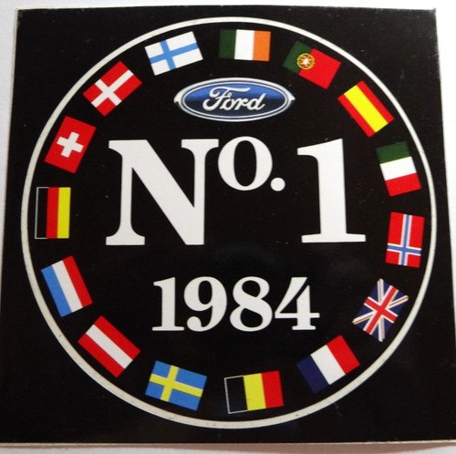 Werbe aufkleber ford - ford, number