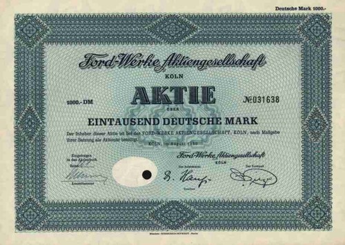Ford werke 1950 - 1950, automobil