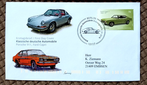 Brd 2016 fdc automobile ford - automobile,