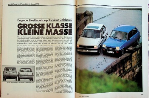 Sport auto 1980 - ford, fiesta