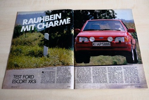Mot 1987 ford - escort, xr3i